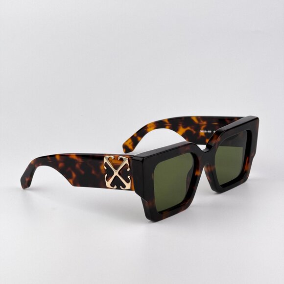 Off-White CATALINA Women Sunglasses Havana Square Green | Model OERI128 6055 main image 5